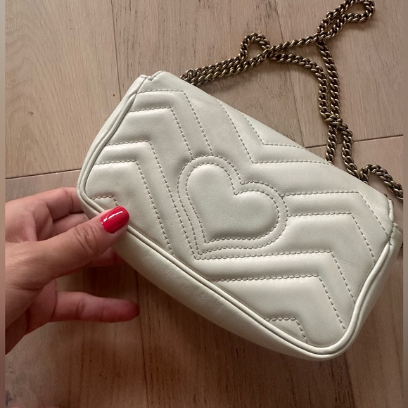 Gucci white super mini marmont - Picture 5 of 7